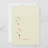 Herfst Vallende Bladeren Uitnodiging (Achterkant)