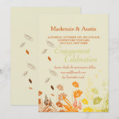 Herfst Vallende Bladeren Uitnodiging (Voorkant / Achterkant)