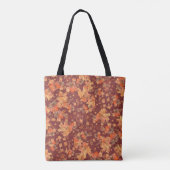 Herfst vallende esdoornbladeren tote bag (Achterkant)