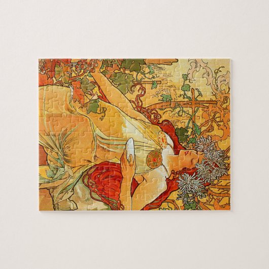  herfst van Alphonse Mucha Legpuzzel (Horizontaal)
