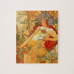  herfst van Alphonse Mucha Legpuzzel