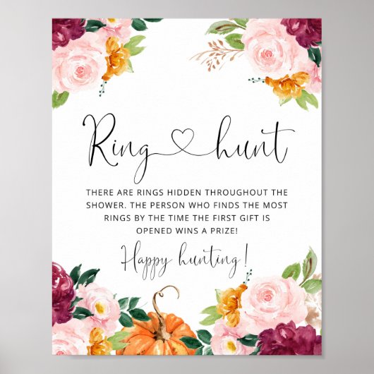 Herfst van Bourgogne, bloementjachtwedstrijd vrijg Poster (Voorkant)