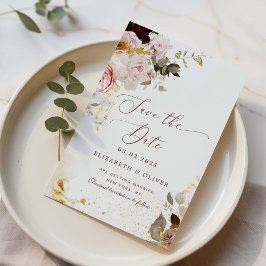 Herfst van Bourgogne Sparen de datum Kaart