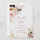 Herfst van Bourgogne Sparen de datum Kaart (Voorkant)