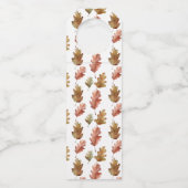 Herfst van cornucopie Botanische Thanksgiving Flessenhanger (Achterkant)