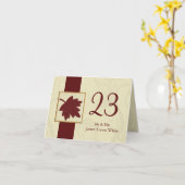 herfst van cranberry leaf herfst herfstbruiloft kaart (Gele Bloem)