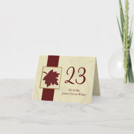 herfst van cranberry leaf herfst herfstbruiloft kaart