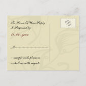 herfst van cranberry leaf herfst herfstbruiloft uitnodiging briefkaart (Achterkant)