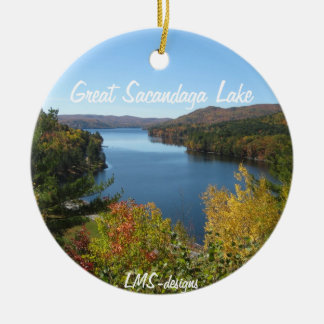 herfst van de Adirondacks-sierman Keramisch Ornament
