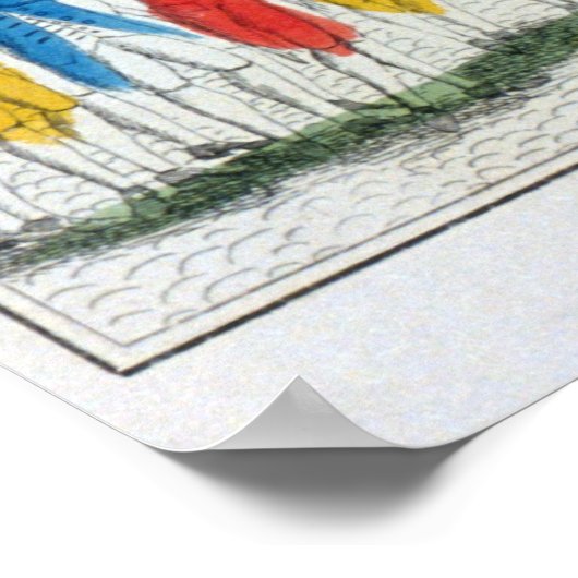 Herfst van de Bastille Poster (Hoek)