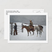 Herfst van de Cowboy door Frederic Remington Briefkaart (Voorkant / Achterkant)