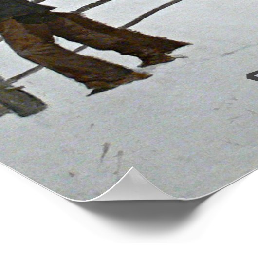 herfst van de Cowboy van Frederic Remington Poster (Hoek)