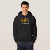 Herfst van de eerste leerschool: Pumpkin Leopard H Hoodie (Voorkant volledig)