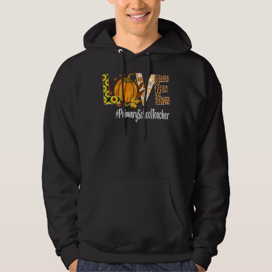 Herfst van de eerste leerschool: Pumpkin Leopard H Hoodie (Voorkant)