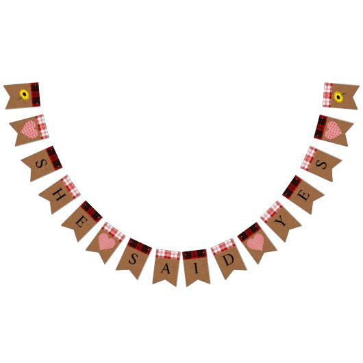 Herfst van de herfst Bride Rustic Vlaggetjes (Alle)