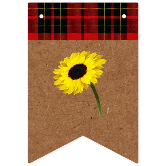 Herfst van de herfst Bride Rustic Vlaggetjes (Eerste vlag)