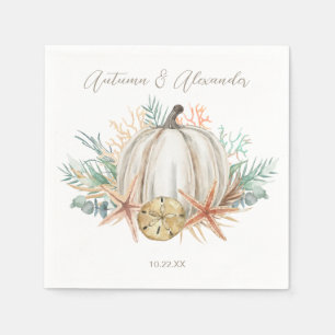 Herfst van de kuststrook servet