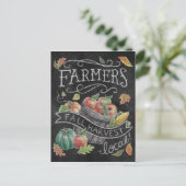 Herfst van de landbouwer Harvest Chalkboard Feestdagenkaart (Staand voorkant)
