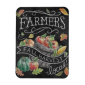 Herfst van de landbouwer Harvest Chalkboard Magneet (Verticaal)