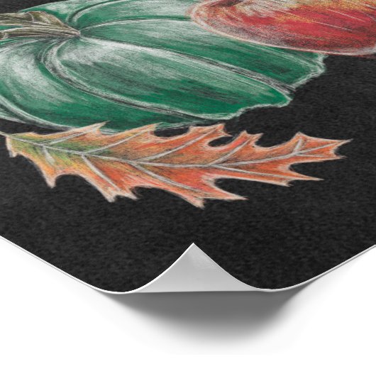 Herfst van de landbouwer Harvest Chalkboard Poster (Hoek)