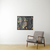 Herfst van de landbouwer Harvest Chalkboard Wandkleed (In Situ (horizontaal))