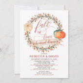 Herfst van de liefdespompoenen herfst kaart (Voorkant)