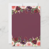 herfst van de liefhebbende autiumn floral baby sho kaart (Achterkant)