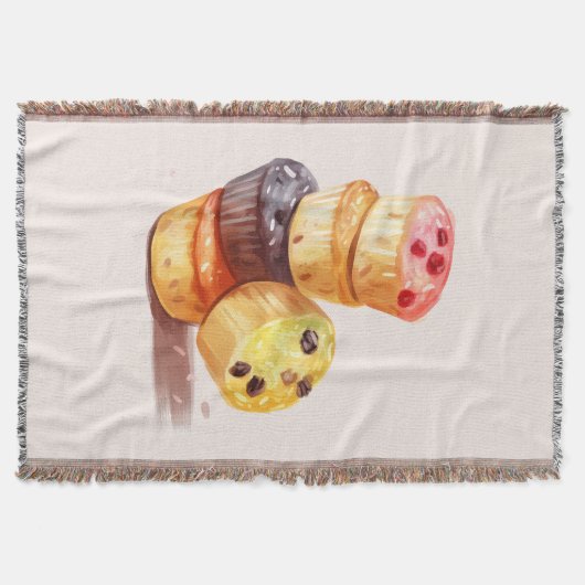 Herfst van de Muffin Tower Deken (Voorkant)