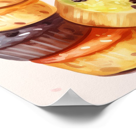 Herfst van de Muffin Tower Poster (Hoek)