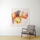 Herfst van de Muffin Tower Wandkleed (In Situ (horizontaal))