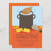 Herfst van de partij Fry Kaart (Voorkant / Achterkant)