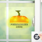 Herfst van de pompoen, uniek, schattig najaar raamsticker (Huis)