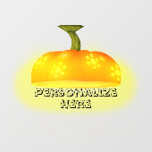 Herfst van de pompoen, uniek, schattig najaar raamsticker (Vel)