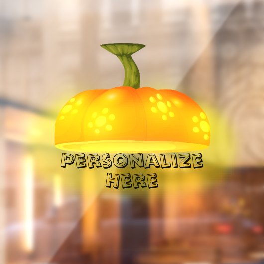 Herfst van de pompoen, uniek, schattig najaar raamsticker (Vel 2)