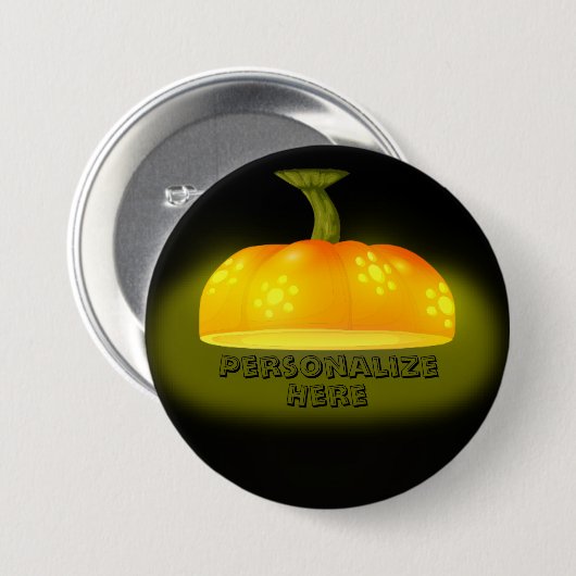 Herfst van de pompoen, uniek, schattig najaar ronde button 7,6 cm (Voorkant /achterkant)