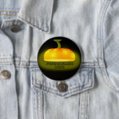 Herfst van de pompoen, uniek, schattig najaar ronde button 7,6 cm (In situ)