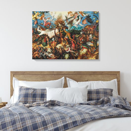 Herfst van de Rebel Angels | Pieter Bruegel, Ouder Canvas Afdruk (Insitu (Slaapkamer))