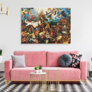 Herfst van de Rebel Angels Pieter Bruegel, Ouder Canvas Afdruk