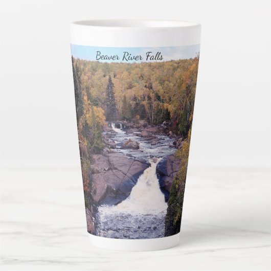 Herfst van de rivier de Beaver latente mok (Voorkant)