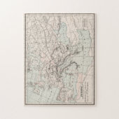  Herfst van de Romeinse Rijk Kaart (1901) Legpuzzel (Verticaal)