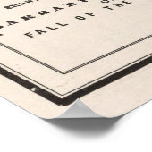 Herfst van de Romeinse Rijk Kaart (1901) Poster (Hoek)