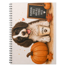 Herfst van de Springer Spaniel Notitieboek