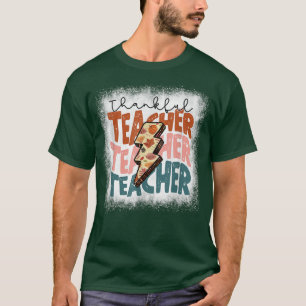 Herfst van de Thanksgiving van de leraar met dank T-shirt