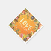 Herfst van de weduwenkast Maple Leaves Pumpkin Sun Servet (Hoek)