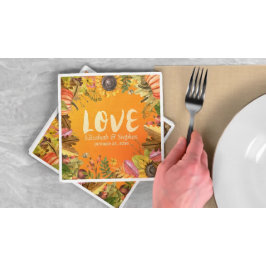 Herfst van de weduwenkast Maple Leaves Pumpkin Sun Servet