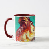  herfst van eekhoorn en pinecon mok (Links)