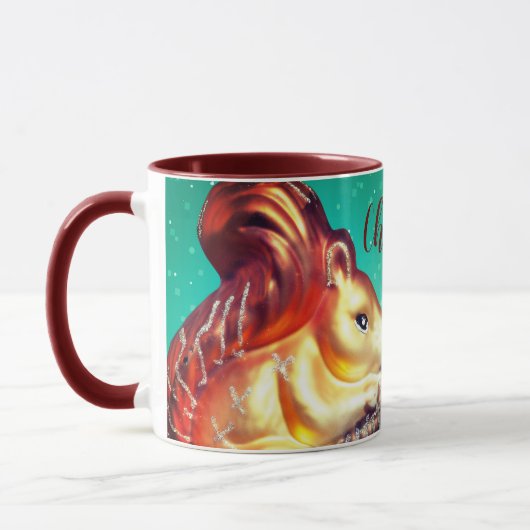  herfst van eekhoorn en pinecon mok (Links)