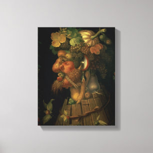 Herfst, van een reeks die vier afschilderen canvas afdruk