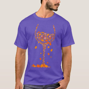 Herfst van glas van wijngaarden in de herfst Funny T-shirt