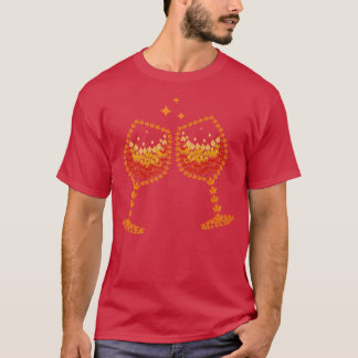 Herfst van glas van wijngaarden in de herfst Funny T-shirt
